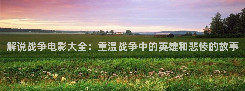 神马电影免费影视：解说战争电影大全：重温战争中的英雄和悲惨的故事